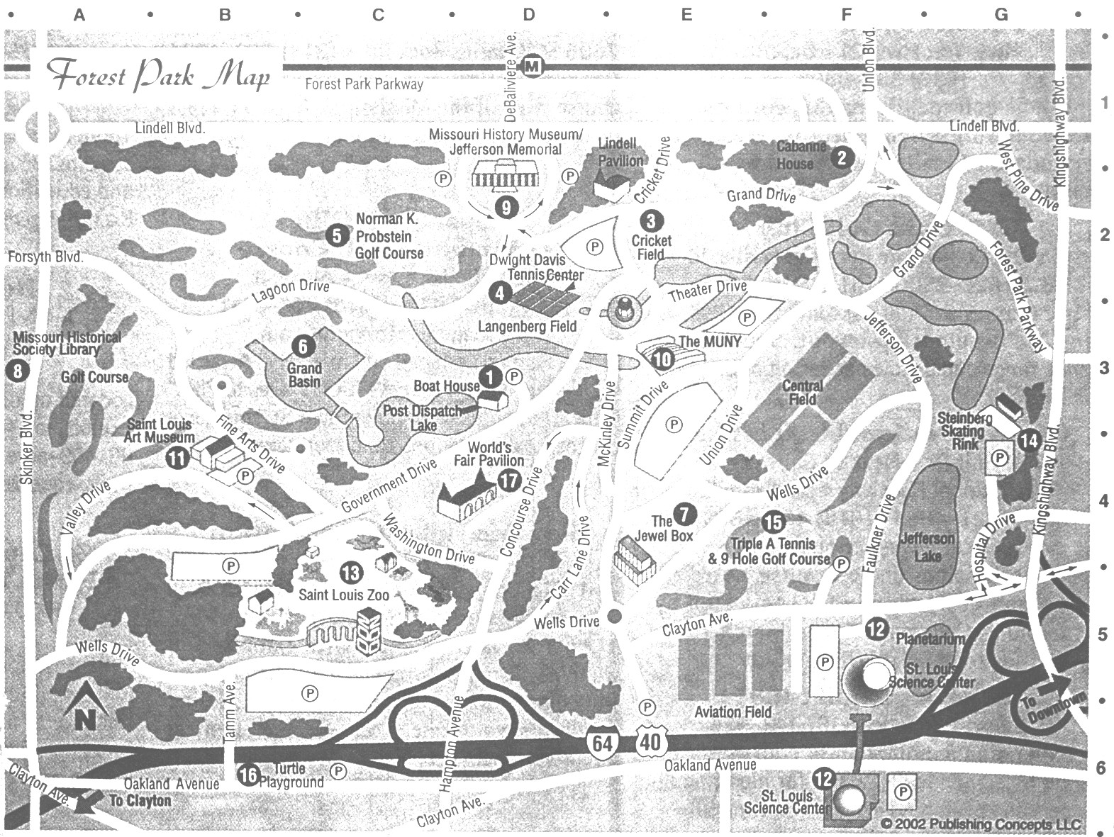 Dogtown -- Map of Forest Park in 2000