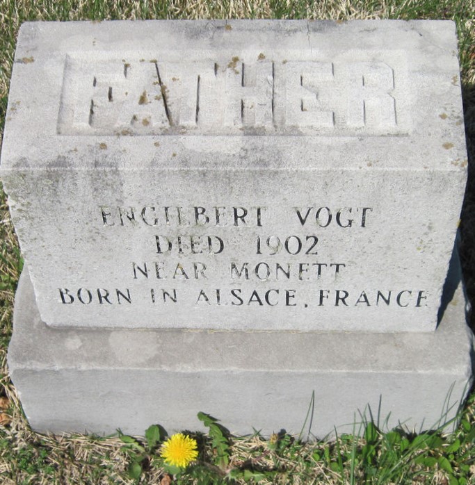 Memorial stone - Engilbert Vogt