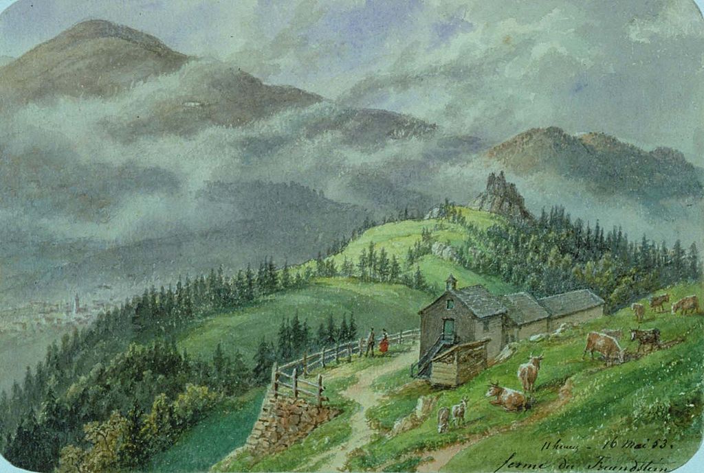 1853 Painting of Goldbach, France